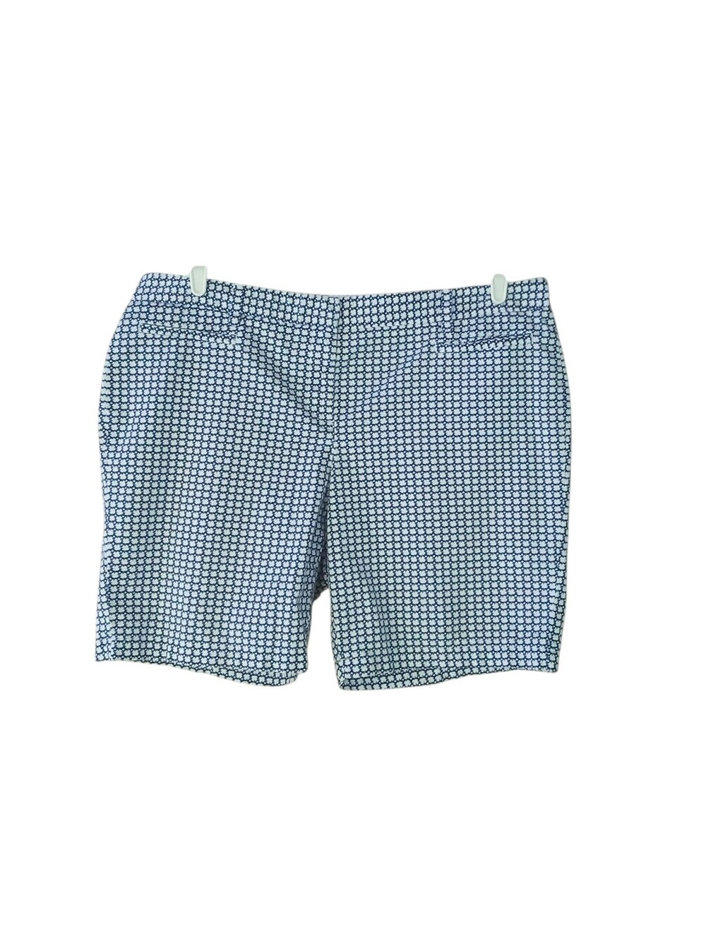 Lands' End Blue & White Print 9"  Shorts Size 18P